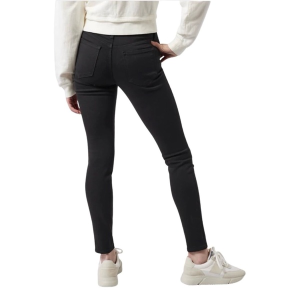 Athleta Flex Ultra Skinny Jean Jet Black Pants Stretch Casual Women's size 14 - Picture 3 of 13